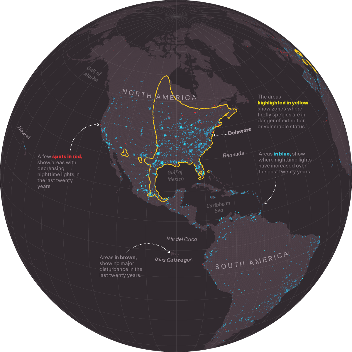 The dimming of fireflies
